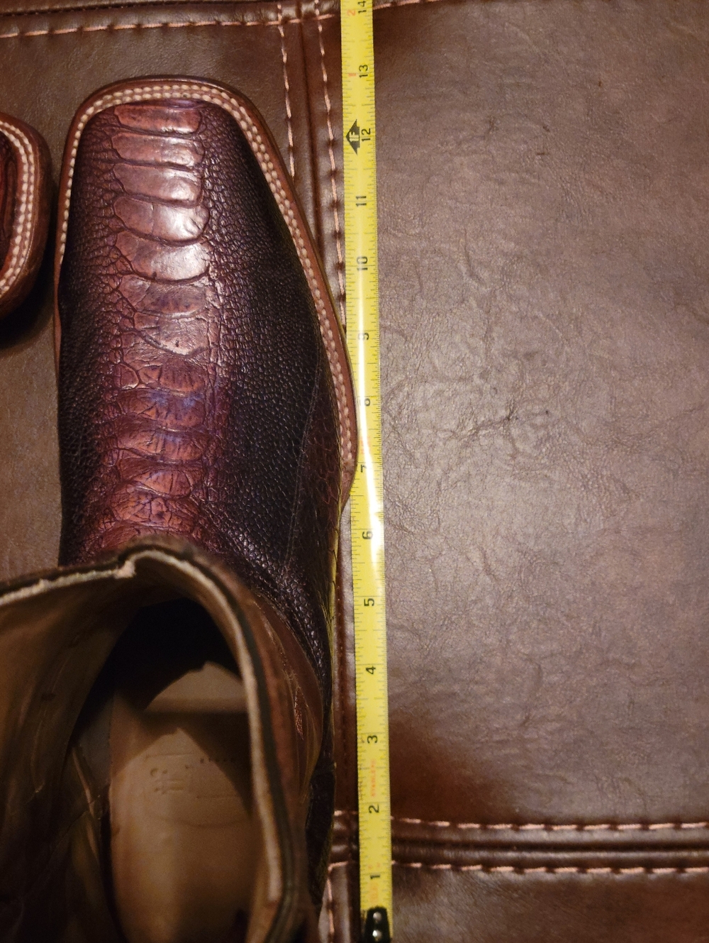 Corral Men’s Ostrich Leg Cowboy Boots - Picture 10 of 10